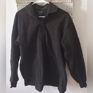 Filson Mens Long Sleeve Thick Polo Collared Sweater Size Medium